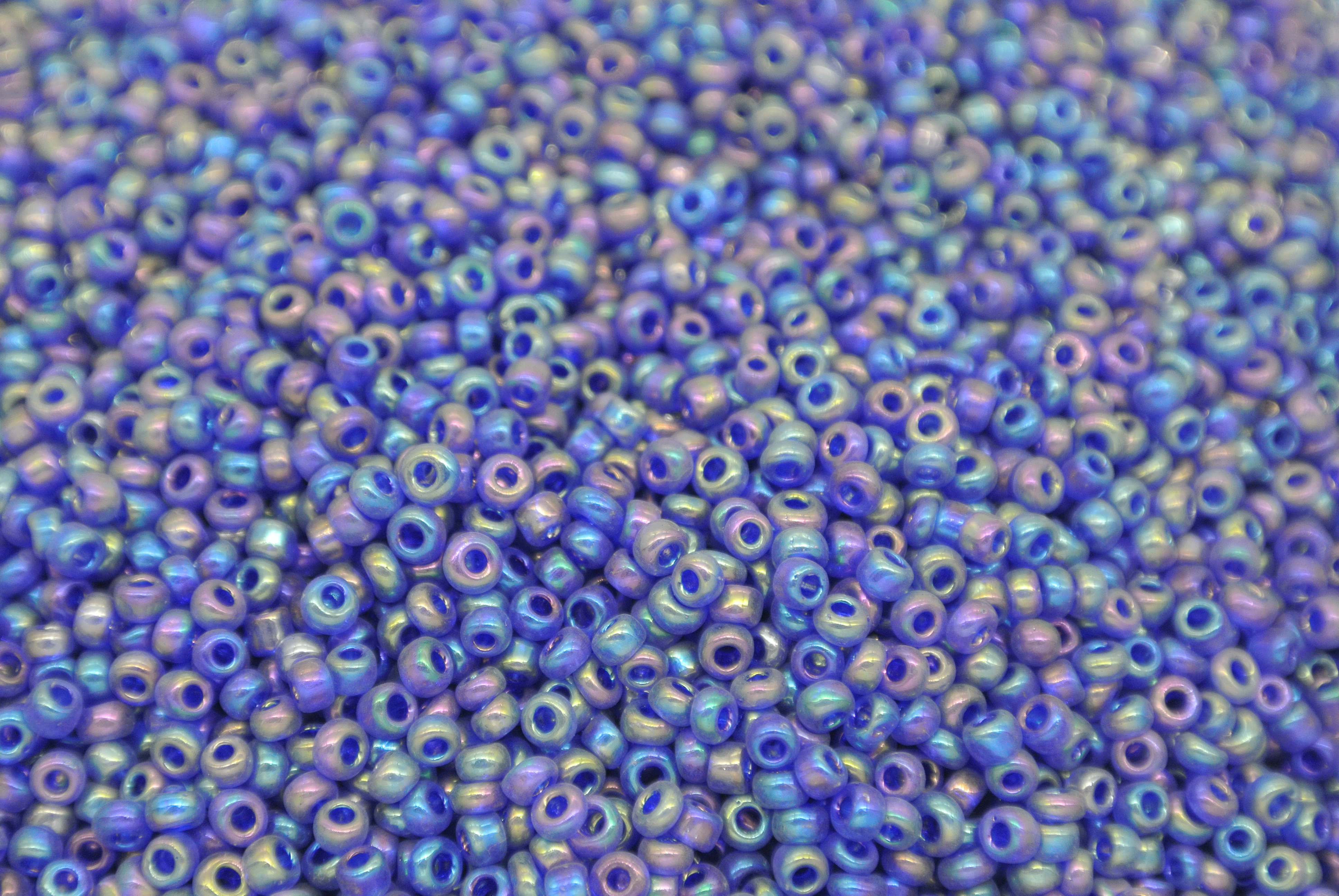 Seed Beads -11/0 size #408 Purple Blue 1Pound